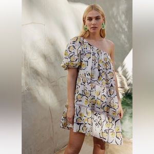ADALYN ONE SHOULDER PRINTED DRESS